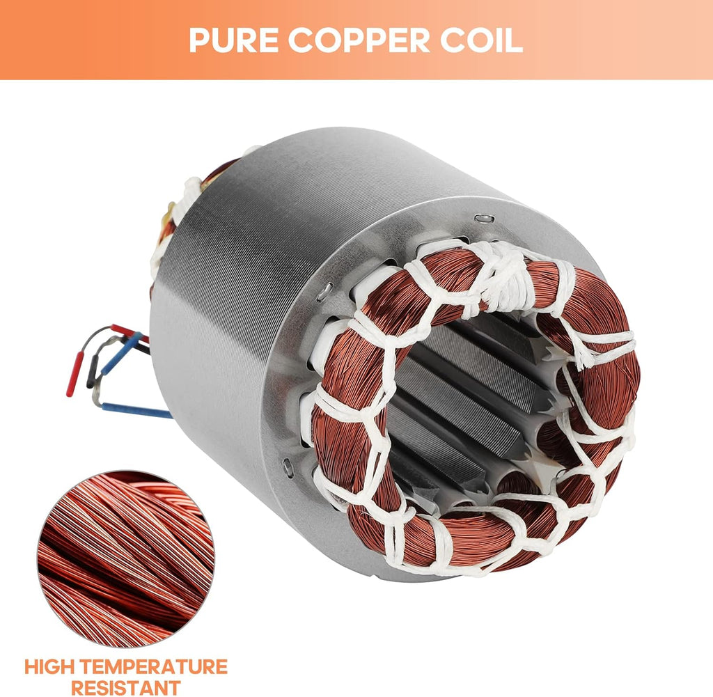 80W Concrete Vibrator Vibration Motor Single Phase AC 110V 3600RPM Aluminum Alloy Case Electric Vibrating Vibrators for Shaker Table Z128875
