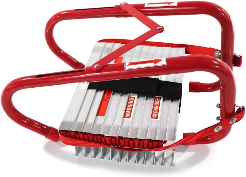 15 Foot 2 Story Emergency Escape Ladder with Wide Steps M956
