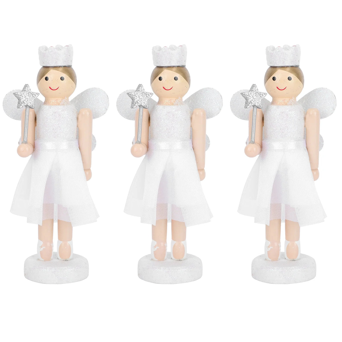 3Pcs Wooden Nutcracker Doll Toys D1279