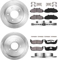 Premium OE 5 Lug Rotors + Ceramic Brake Pads + Clips L321