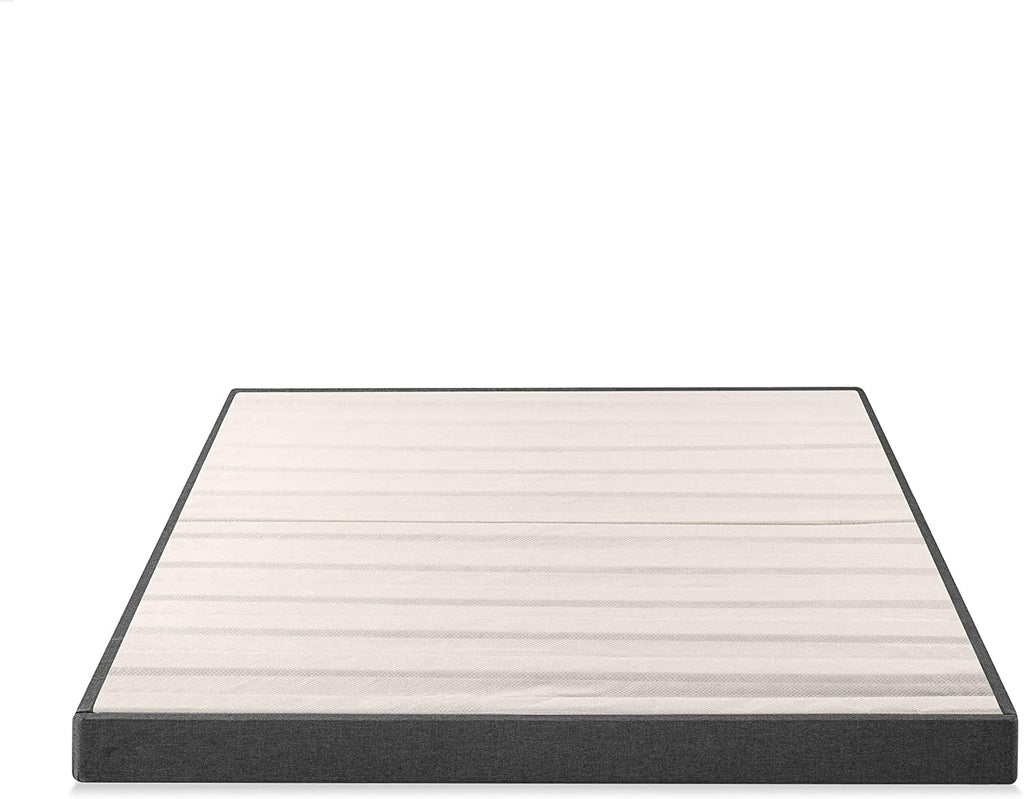 Queen Grey Upholstered Box Spring Q6217