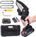 Cordless Electric Mini Chainsaw with 2 Batteries U3670