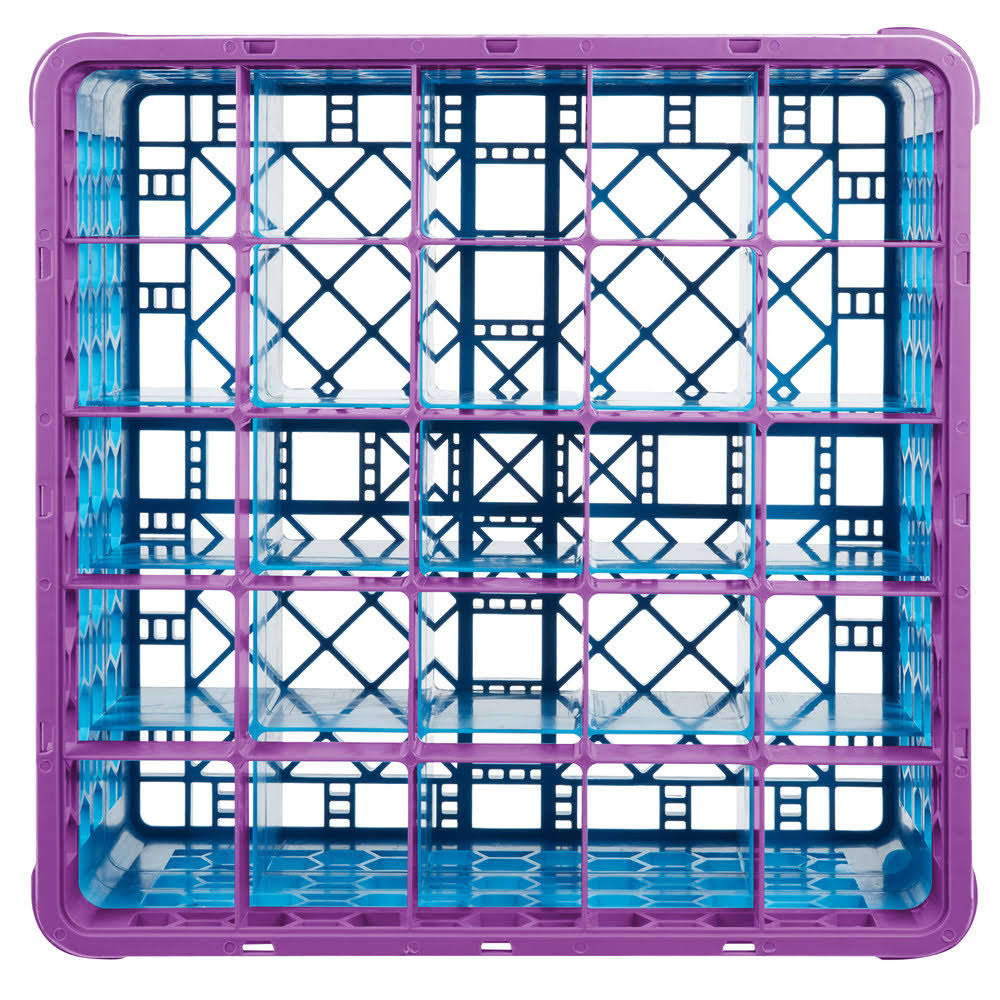 25 Compartment Lavender Glass Rack with 4 Extenders L52810