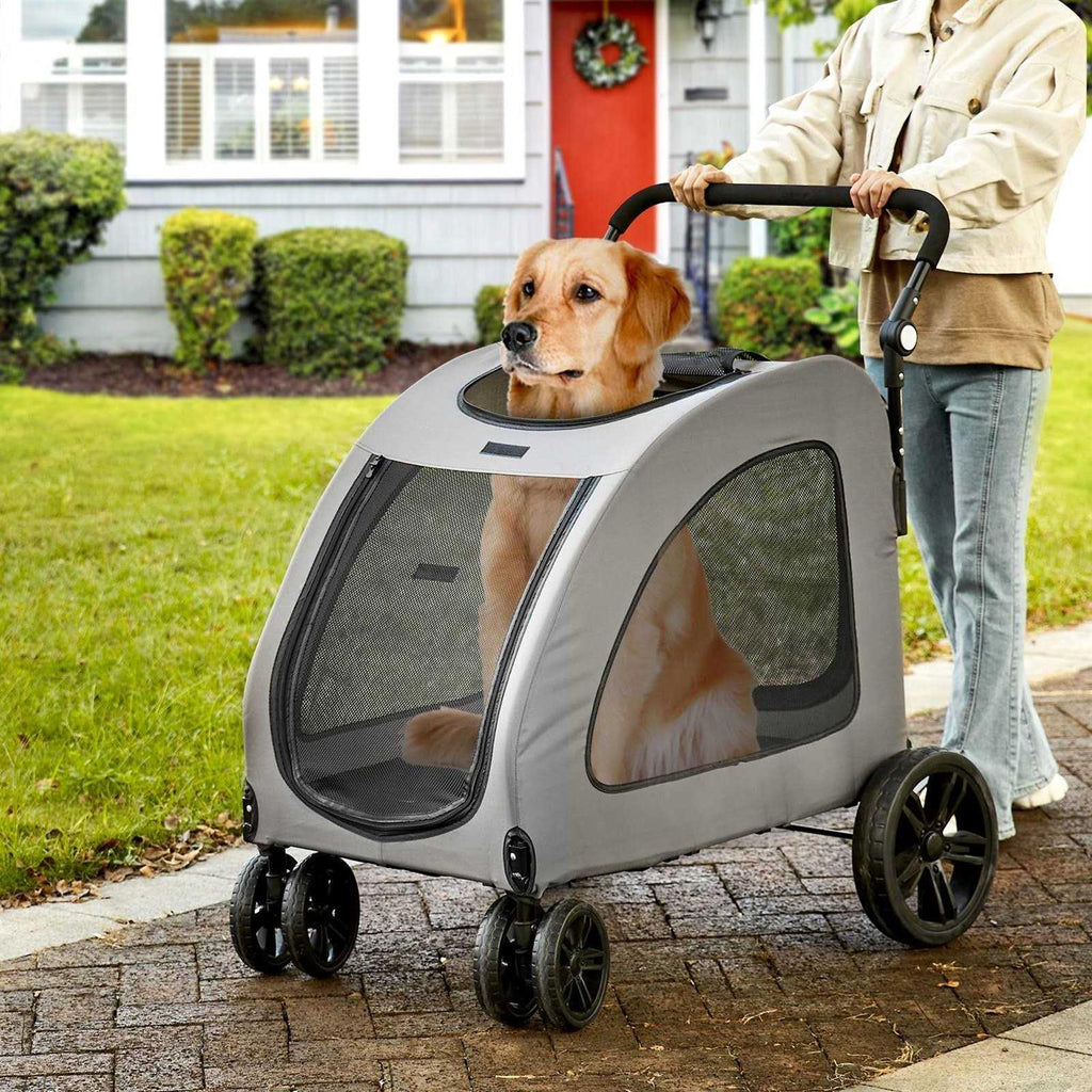 4 Wheels Pet Stroller with Brakes R72306