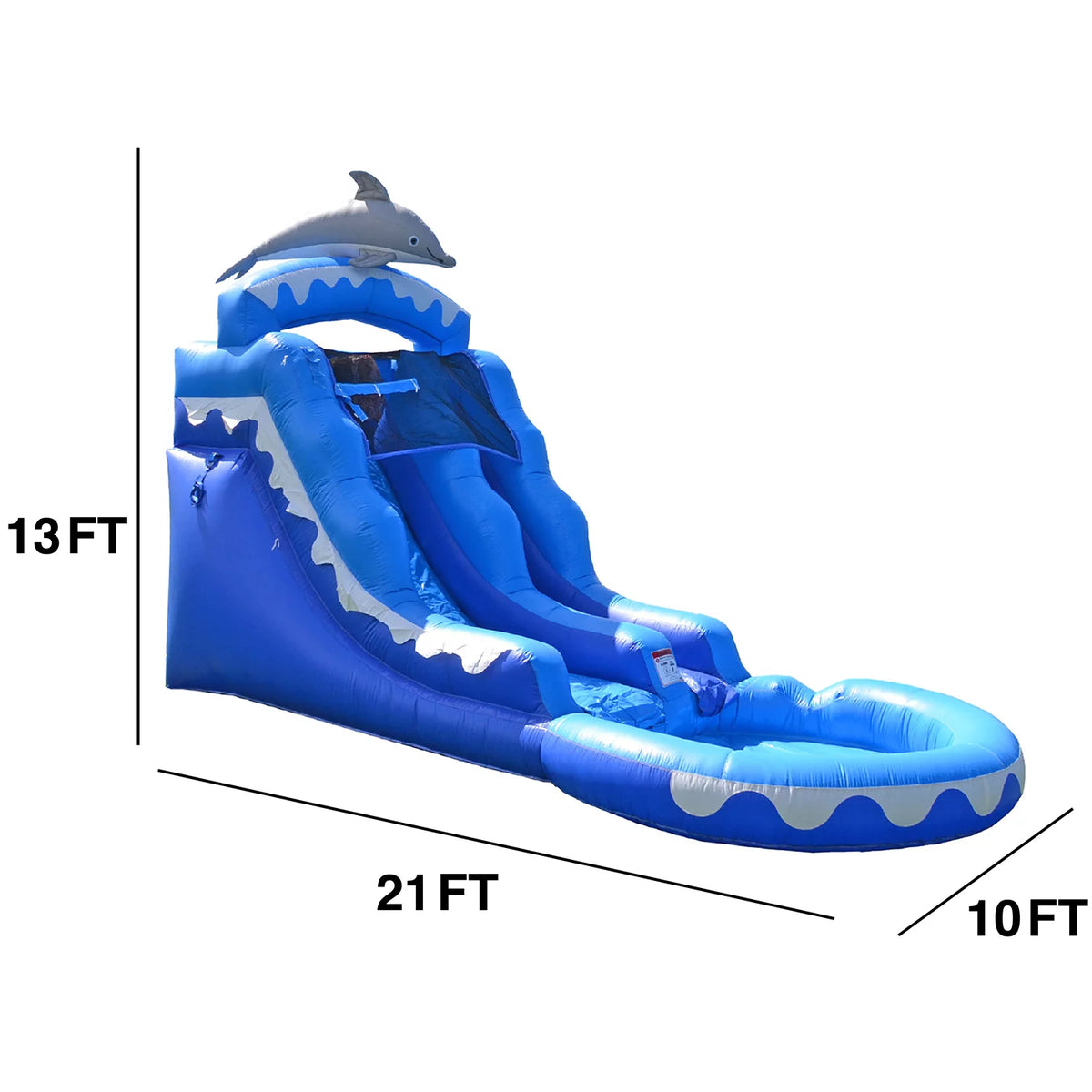 Dolphin Commercial Grade Water Slide with Pool E151992