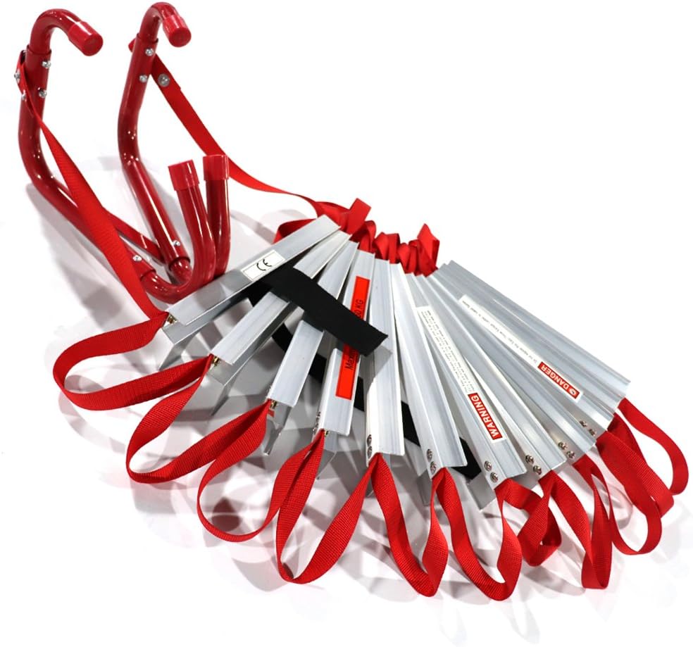 15 Foot 2 Story Emergency Escape Ladder with Wide Steps M956