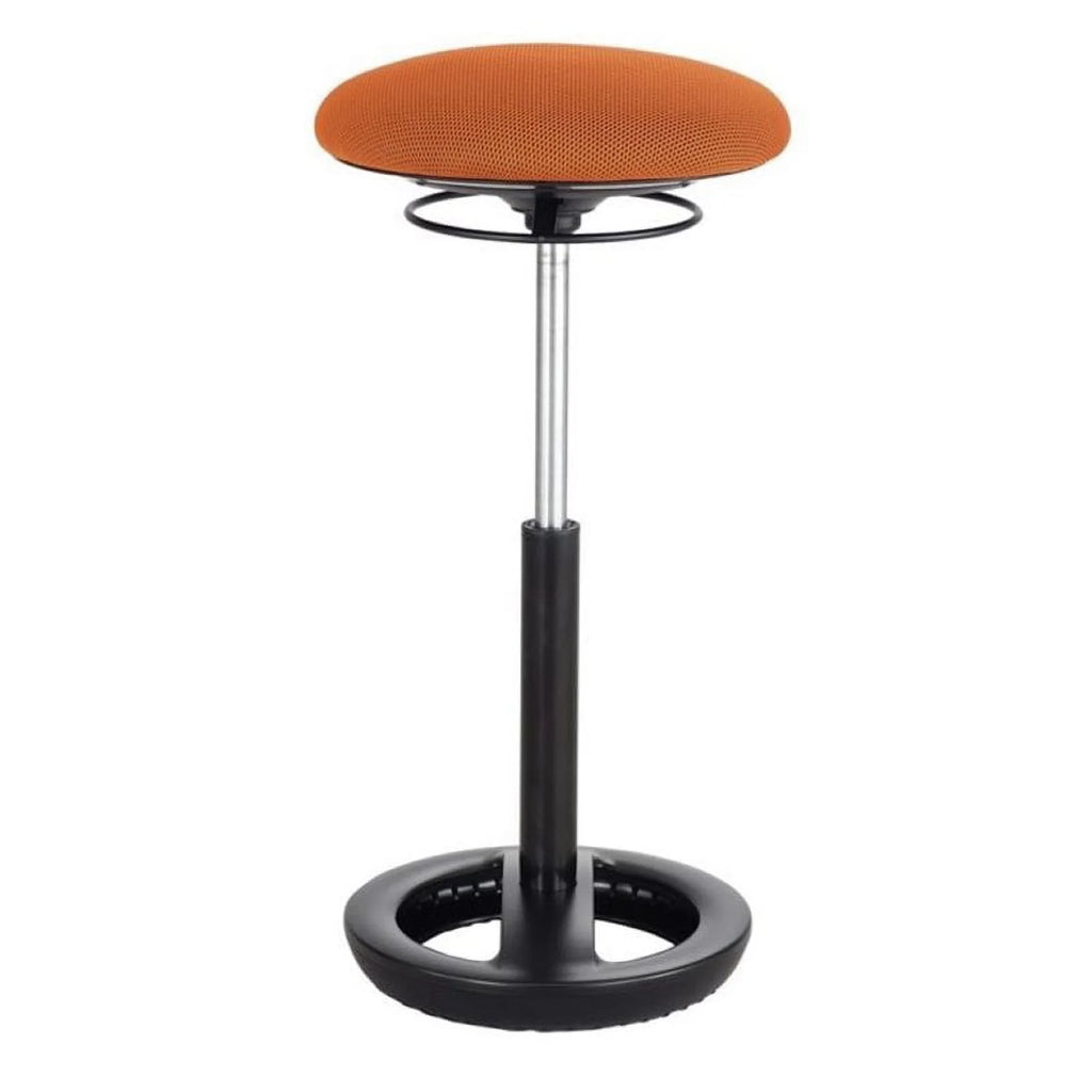 48" Standing Desk with Drafting Chair in Walnut and Orange B861