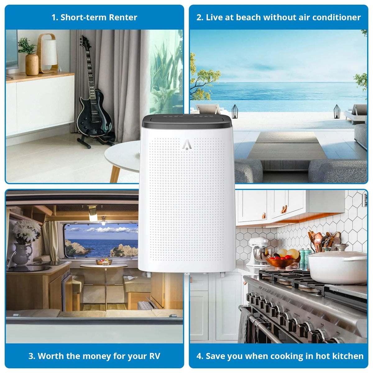 14000 BTU Portable Air Conditioner with Dehumidifier and Cooling Fan S5020
