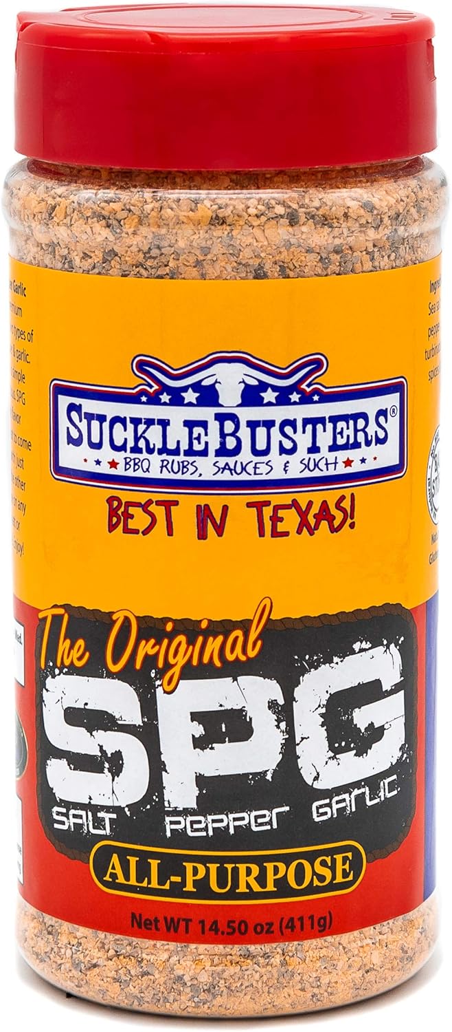 14.5oz Salt Pepper Garlic BBQ Rub & Seasoning W75158