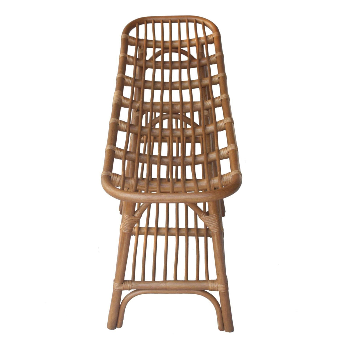 Rattan Bench with Shelf I8486
