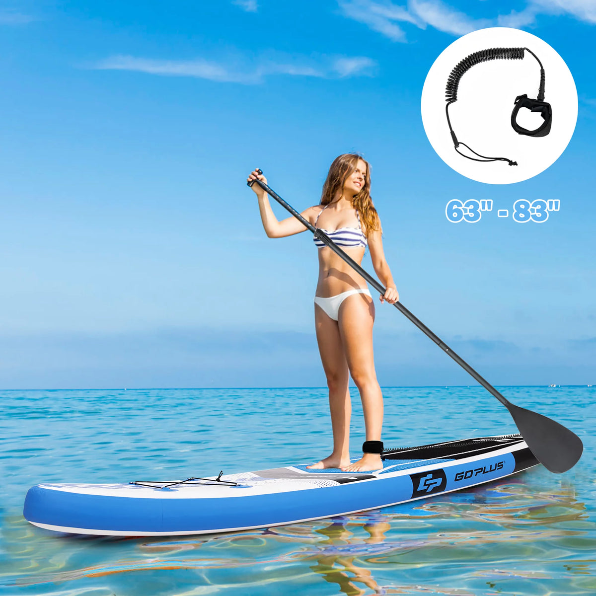 10'5'' Inflatable Stand Up Paddle Board with Carrying Bag T980152