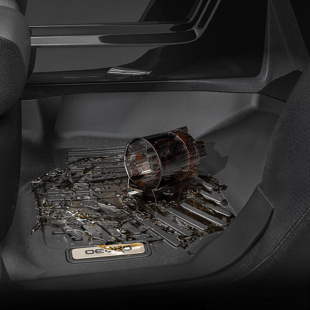 Black 2 Row TPE Floor Mats Q64721
