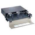 Black 2U Rack Mount Fiber Drawer D10212