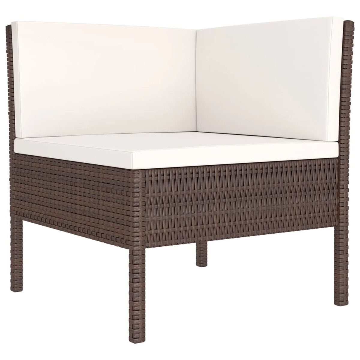 12 Piece Brown Poly Rattan Sectional Outdoor Furniture Set R96772