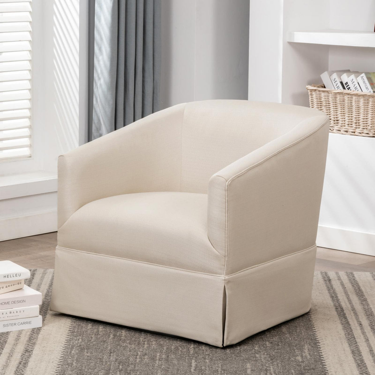 Elm Skirted Swivel Chair J15697