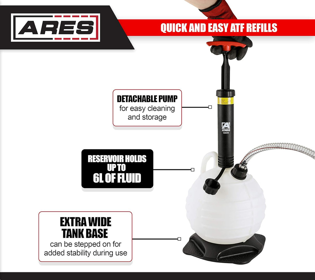ATF Refill Kit with 6L Manual Pump and 20-Piece Adapter Set L914