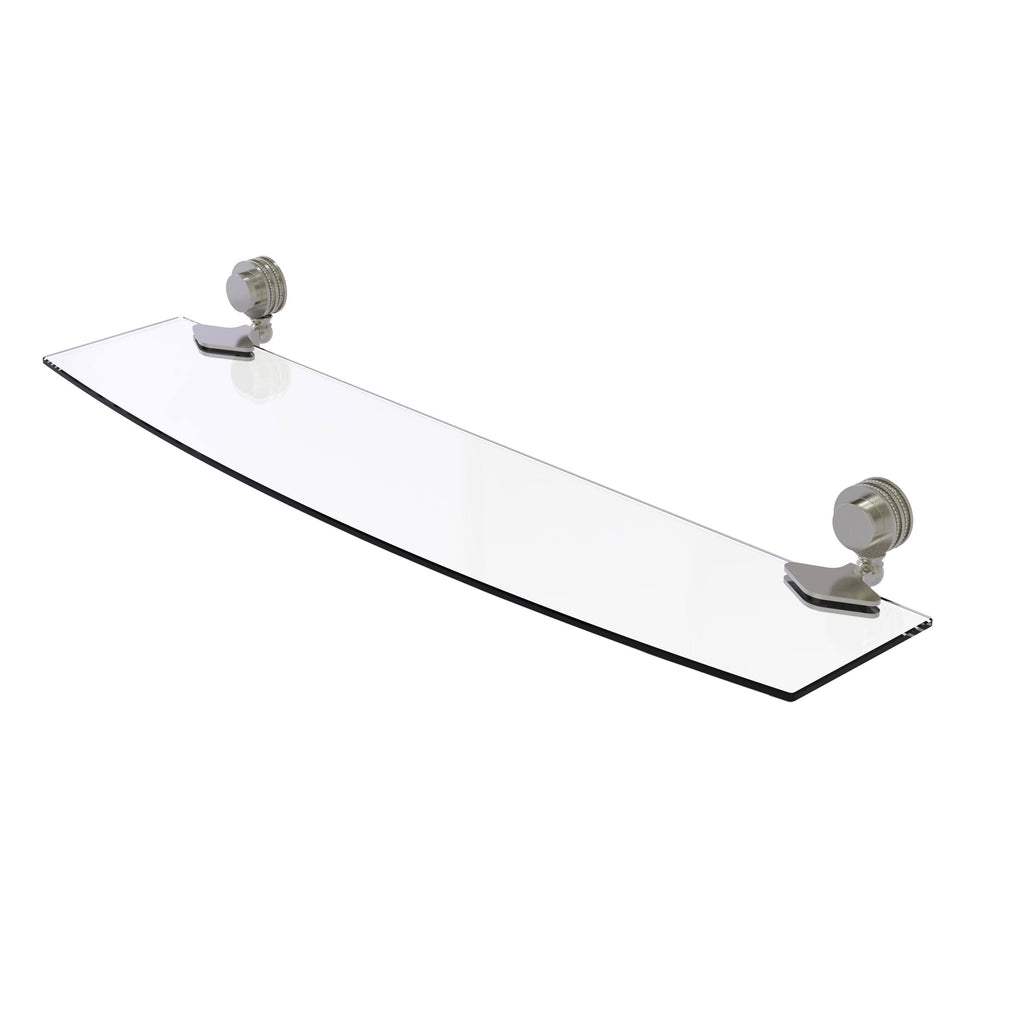 18 inch Glass Shelf with Dotted Accents G888