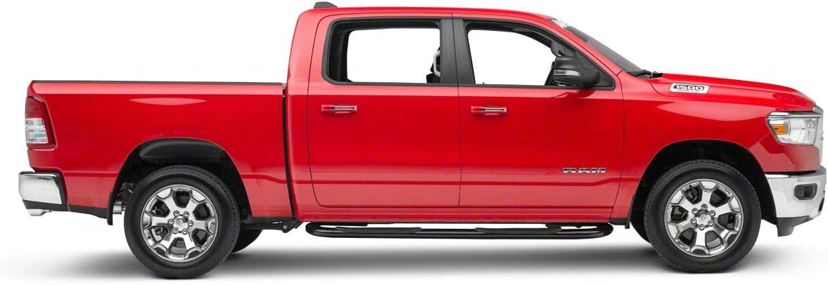 Black 4-Inch Oval Bent End Side Step Bars K849