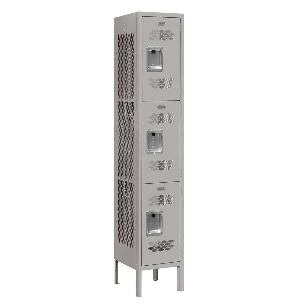 Triple Tier Vented Metal Locker G1033