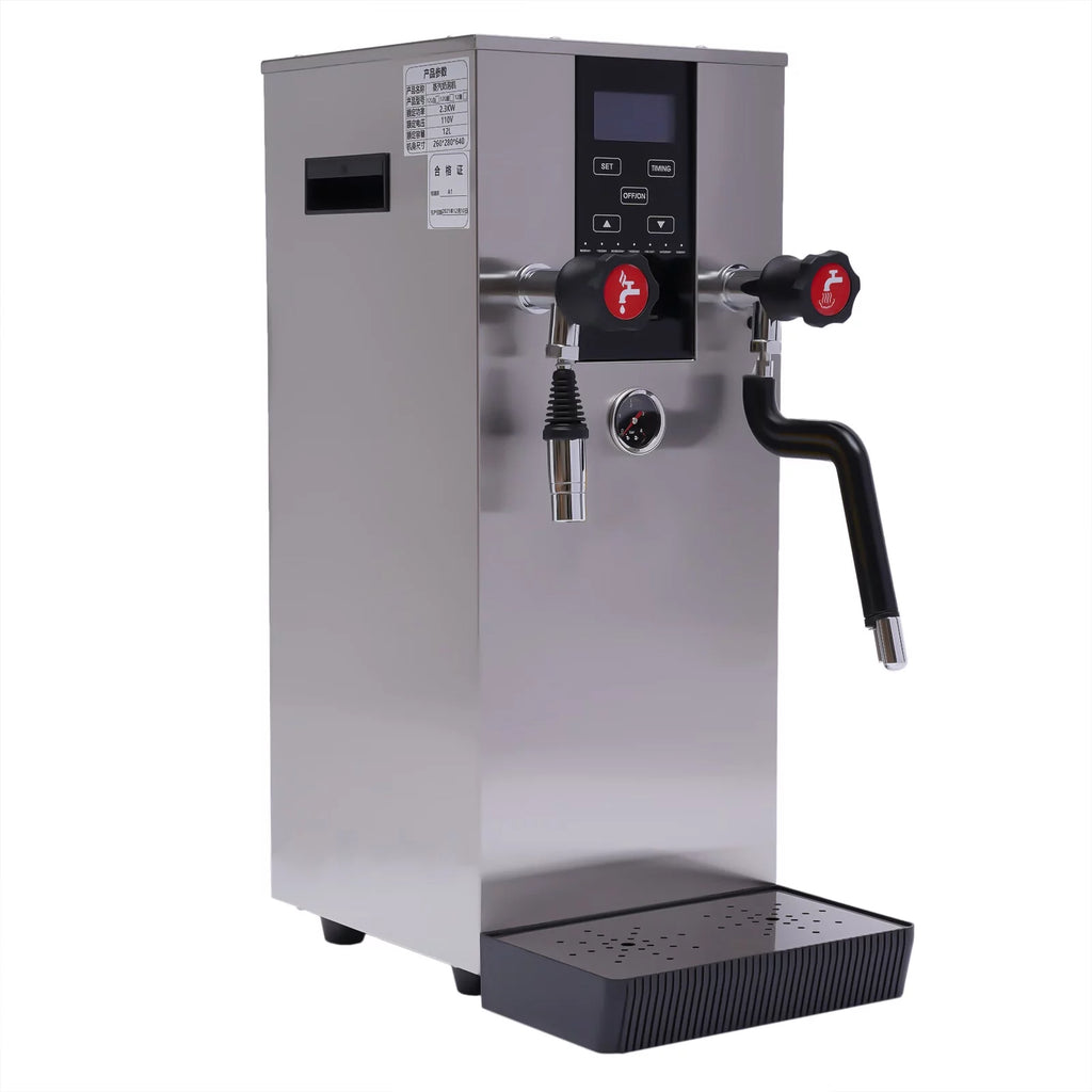 12L 4-in-1 Commercial Steam Milk Frother 2300W 110V Q7196