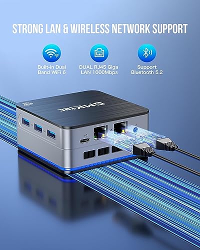 Mini PC Intel N100 Windows 11 Pro 12GB DDR5 256GB SSD Dual LAN WiFi6 BT5.2 G648564