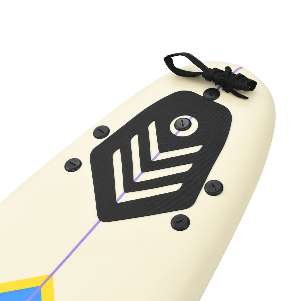 Blue and Cream Surfboard H86400