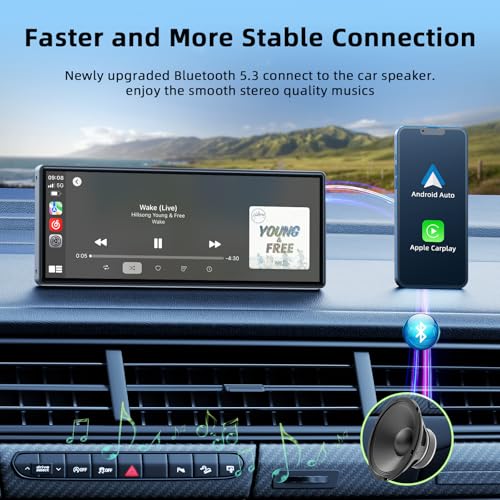 9.26-inch Wireless CarPlay Screen with GPS Navigation, Bluetooth, Touch Screen P295
