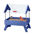 Brown Recycled Plastic Platform Bird Feeder, 5 LBS Large Capacity X73461