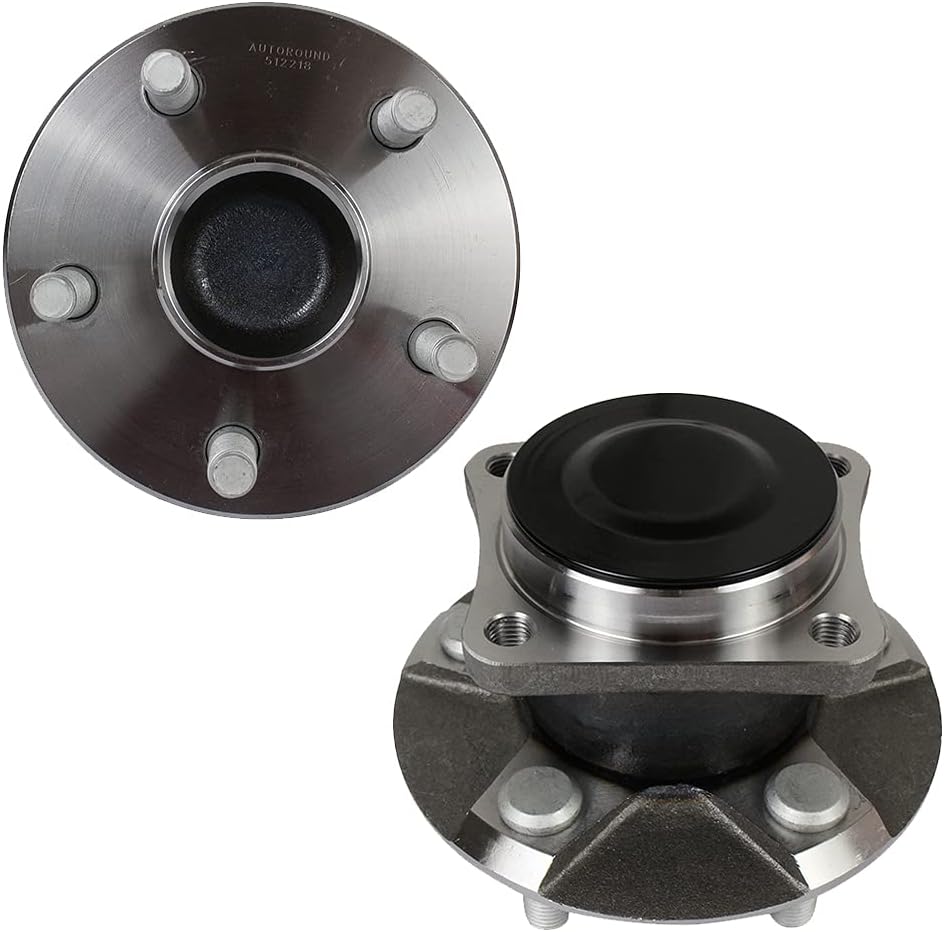 [2 Pack] Rear Wheel Bearing and Hub Assembly for 2003-2008 Toyota Corolla/ Matrix/ Pontiac Vibe, 2000-2005 Toyota Celica, 5 Lug Non-ABS FWD I751