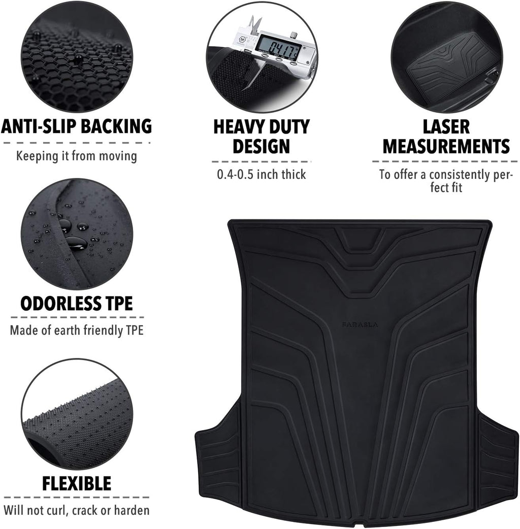 All Weather Trunk Mats for Tesla Model 3 Pack of 2 N139351