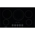36 Electric Cooktop with 5 Elements Ceramic Glass in Black J786458