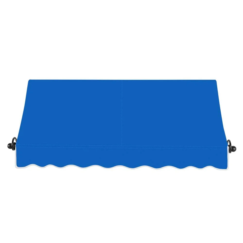 10.375 ft Fixed Awning Acrylic Fabric, Bright Blue V93393