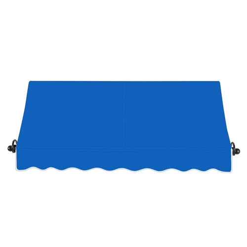10.375 ft Fixed Awning Acrylic Fabric, Bright Blue V93393