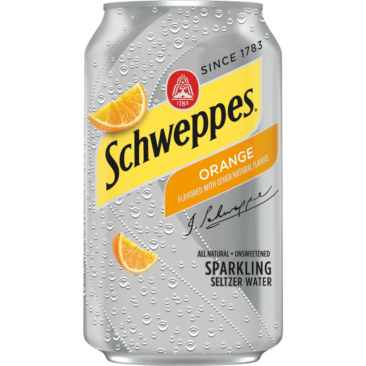 Orange Sparkling Seltzer Water, 12 fl oz cans, 12 pack B5919