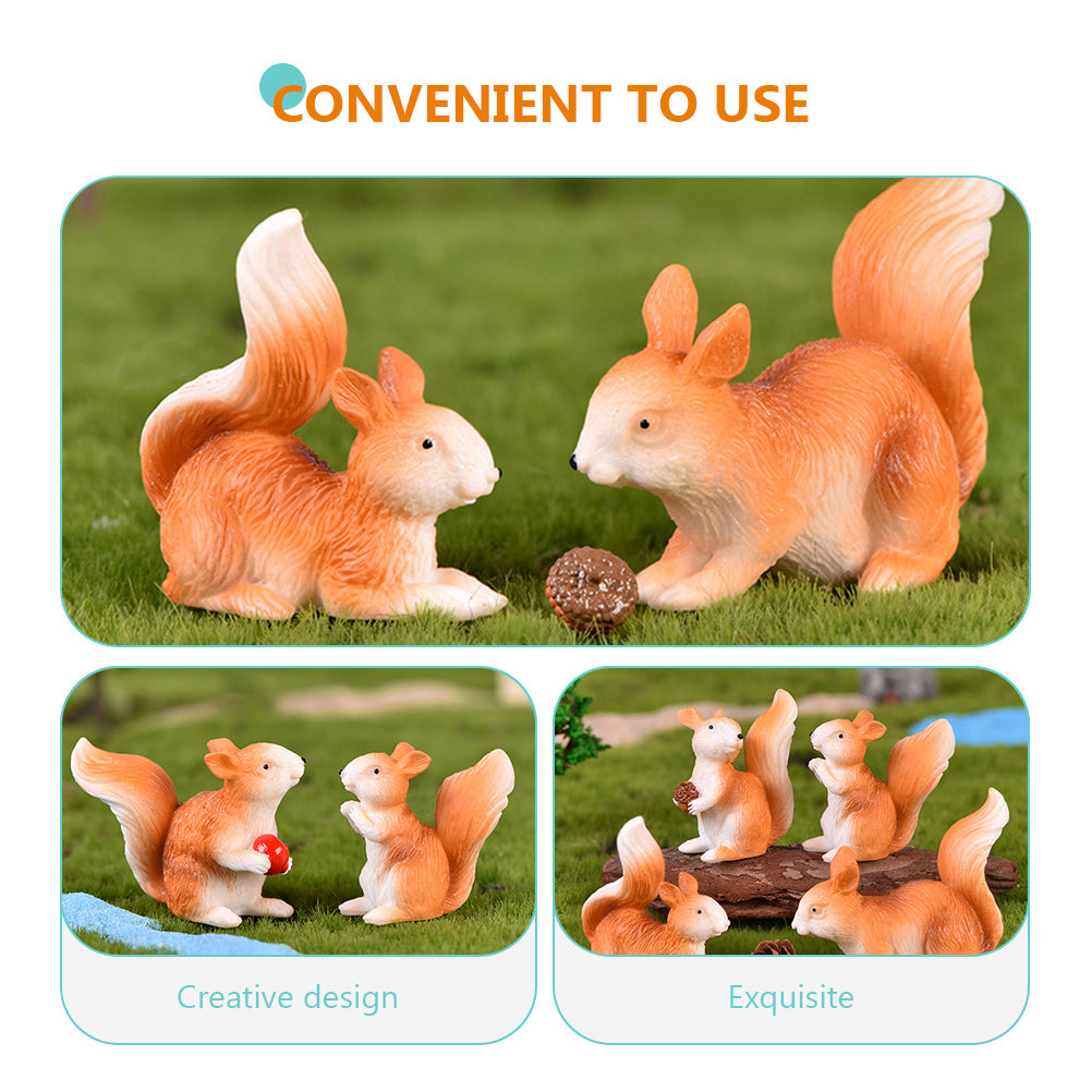 8 Pcs Rabbit Toys Ornament Doll House Accessories G364984