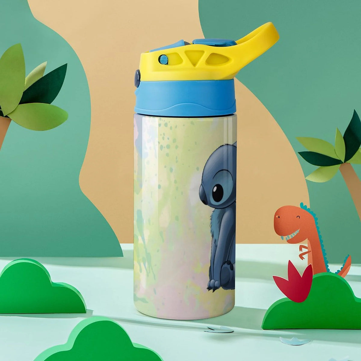 Stainless Steel Vacuum Insulated Children's Water Bottle with Straw A5021
