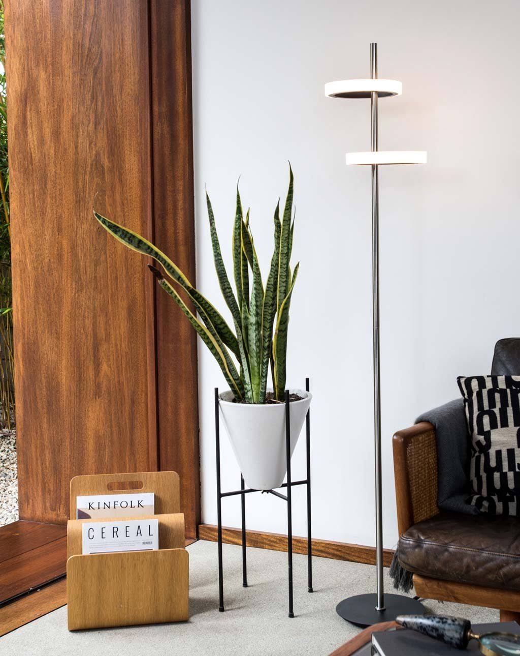 Antique Nickel Floor Lamp Q64723