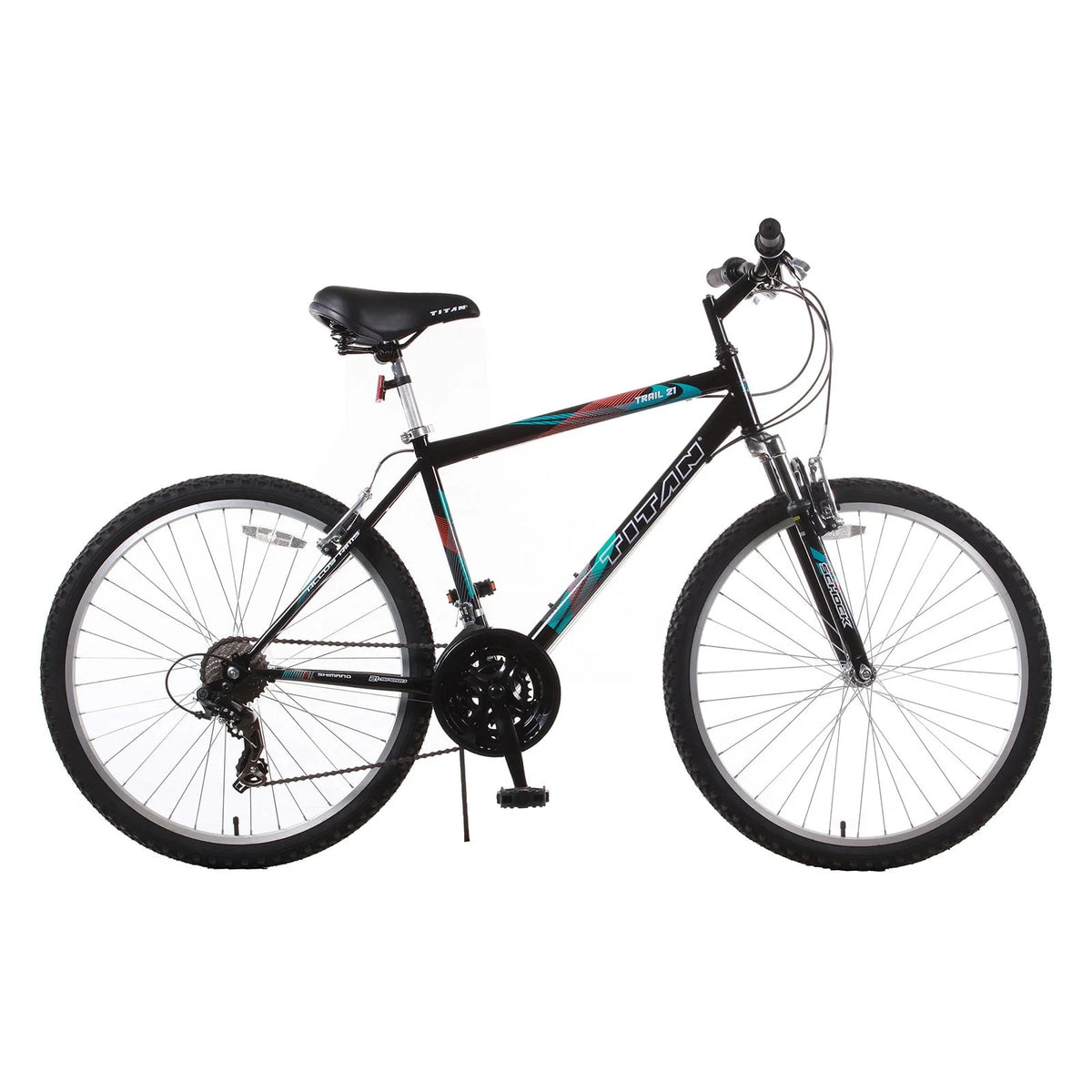 Black 21-Speed Suspension Mountain Bike H835