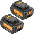 2 Packs 7.0Ah DCB207 Battery Compatible with Dewalt 20V Max Lithium Z581