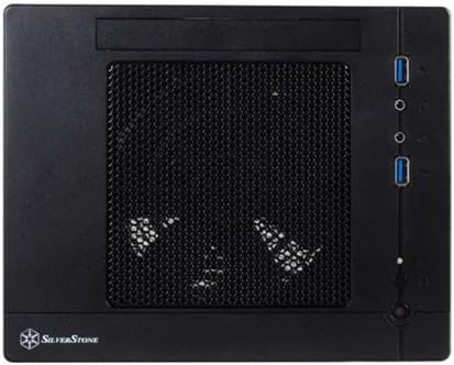 Black Mini-ITX Computer Case with USB 3.0 Front Ports W829899