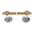Polished Silver Wall Mounted Towel Bar Y97563