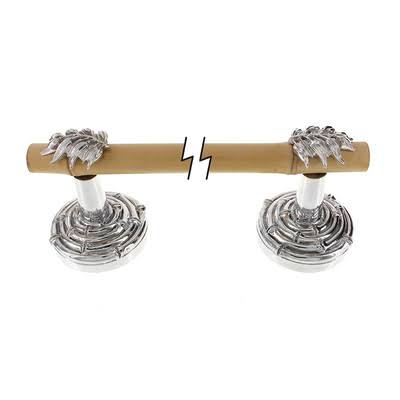 Polished Silver Wall Mounted Towel Bar Y97563