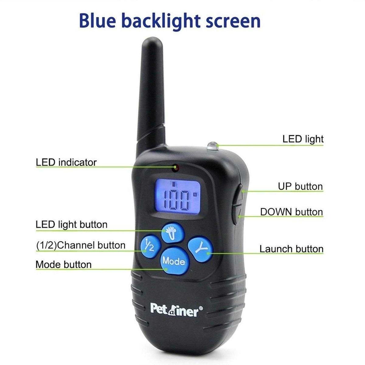 Waterproof Rechargeable 2 Dog Training Collar N1251