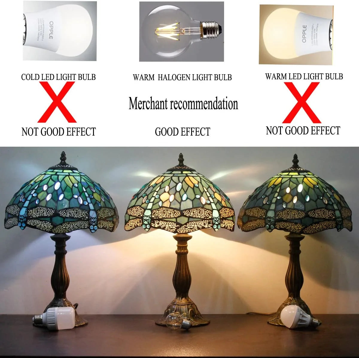 Stained Glass Table Lamp 24" Tall Sea Blue A779