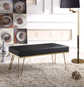 Black PU Leather Upholstered Bench L413