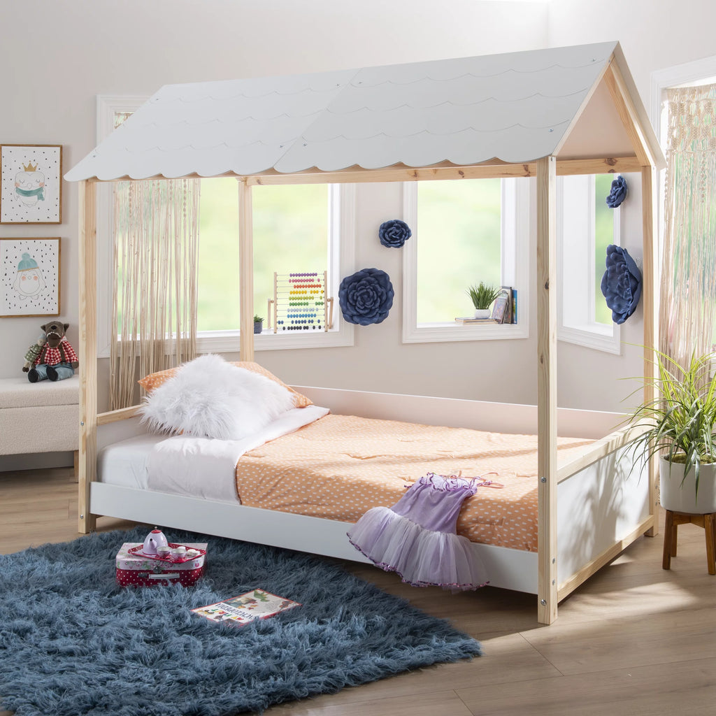 White Twin Kid's Bed V303