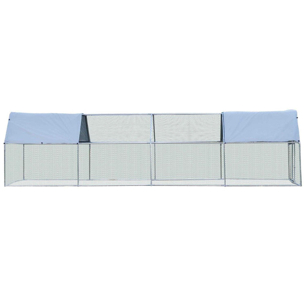 Galvanized Metal Chicken Coop with Cover A416
