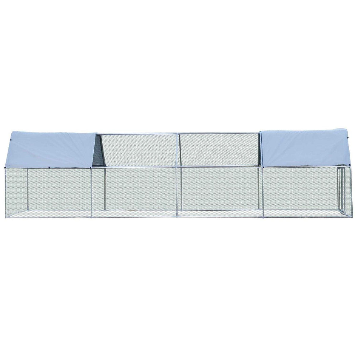 Galvanized Metal Chicken Coop with Cover A416