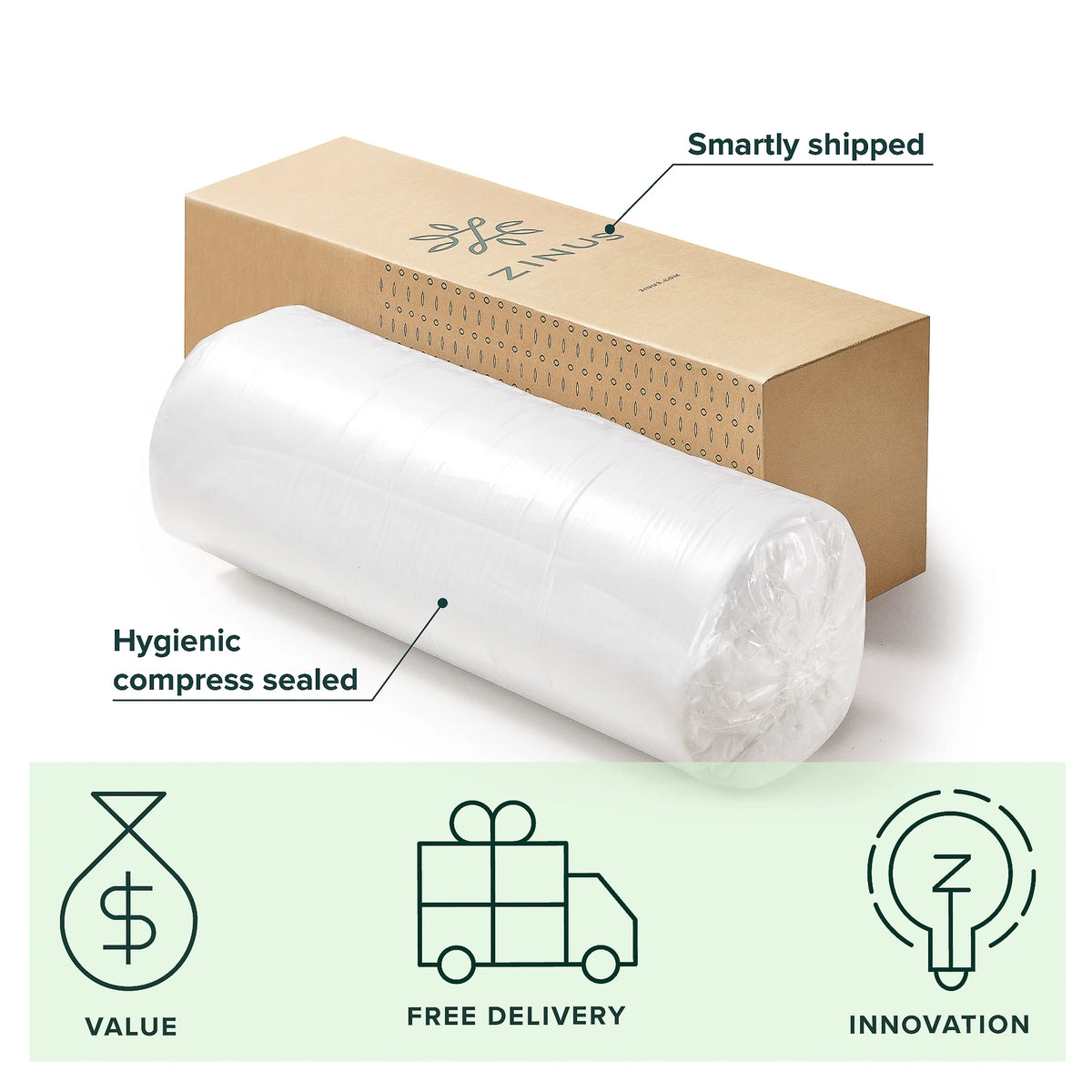 12 Cooling Support Foam Mattress in a Box, Queen K945