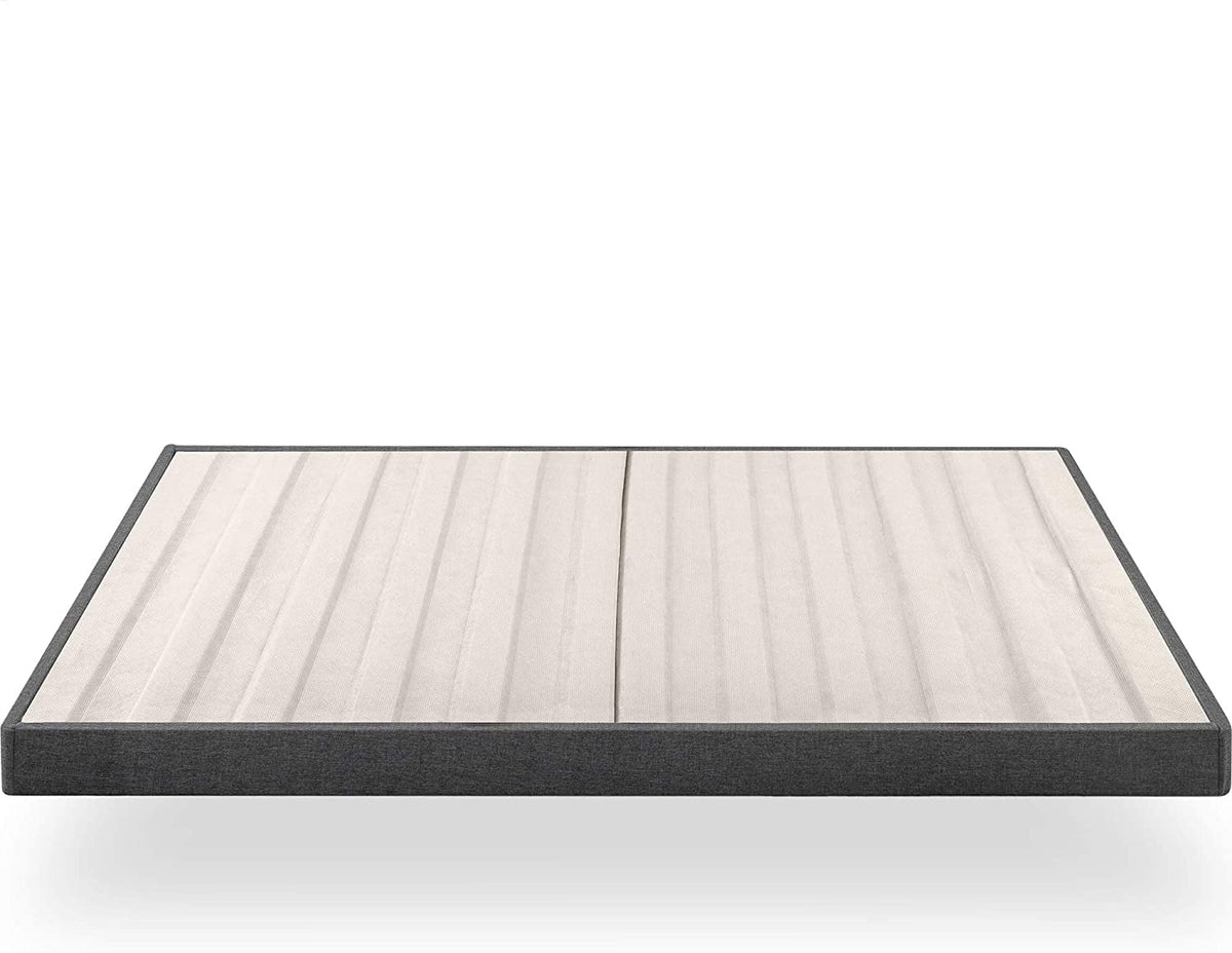 Queen Grey Upholstered Box Spring Q6217
